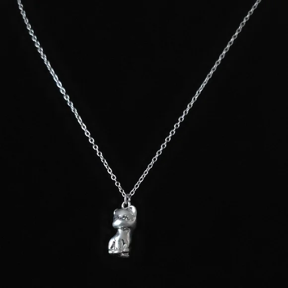 Coach Silver Chain with‎ Cat Charm